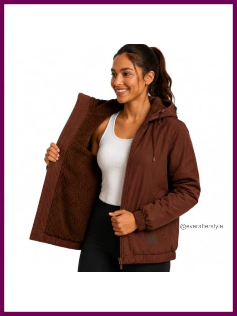 Reebok Sherpa Fleece Lined Softshell Windbreaker Jacket Full Zip Hooded